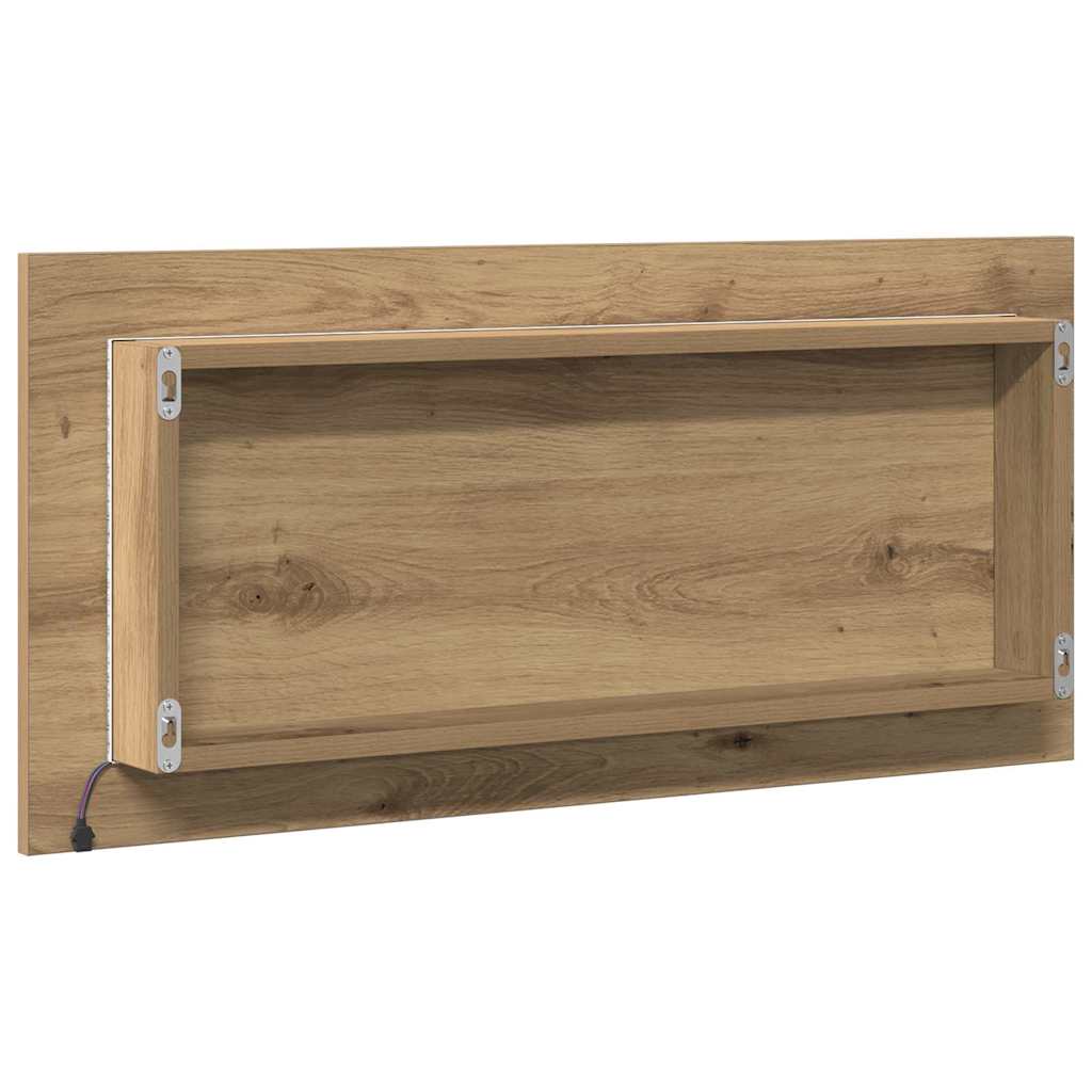 Spejl artisan eg 80 x 37 cm Glas og Ingeniørtræ
