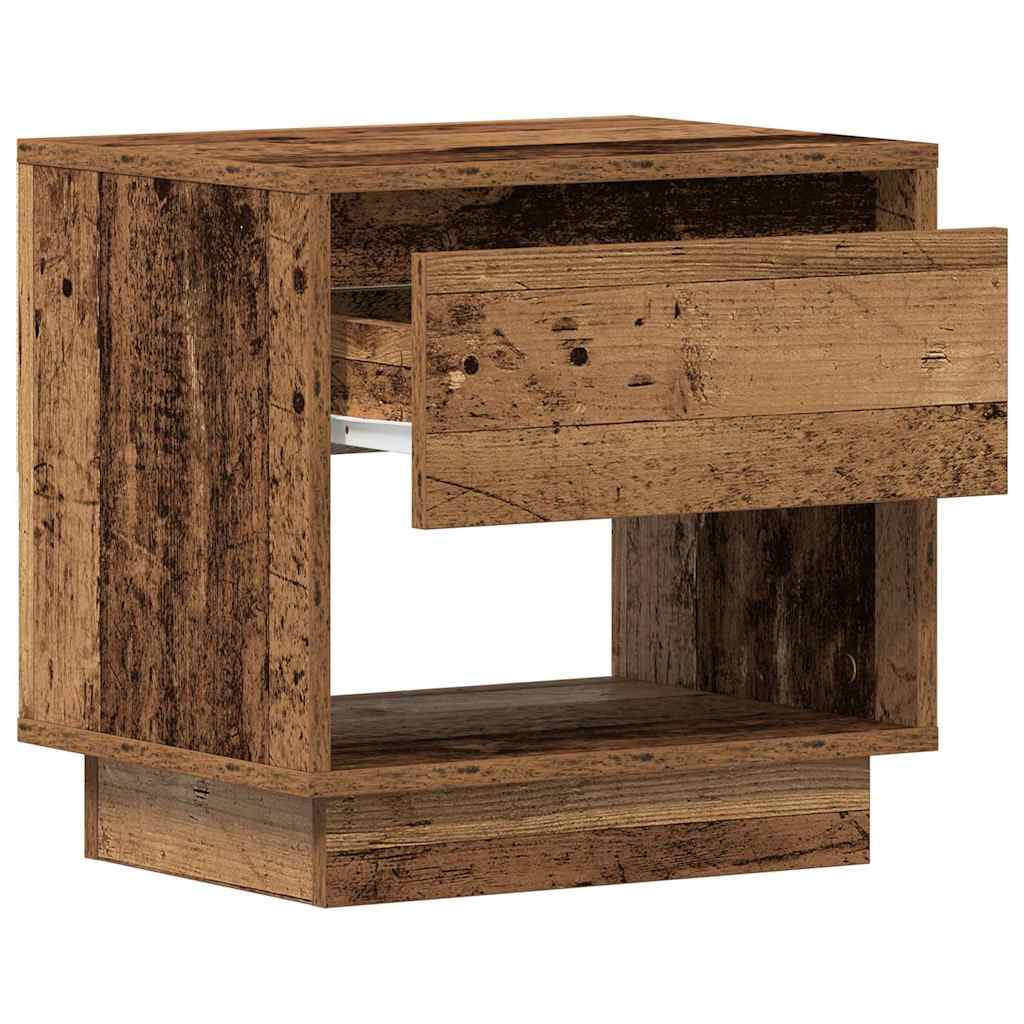 Natbord Gammelt træ 45 x 34 x 44 cm Konstrueret træ