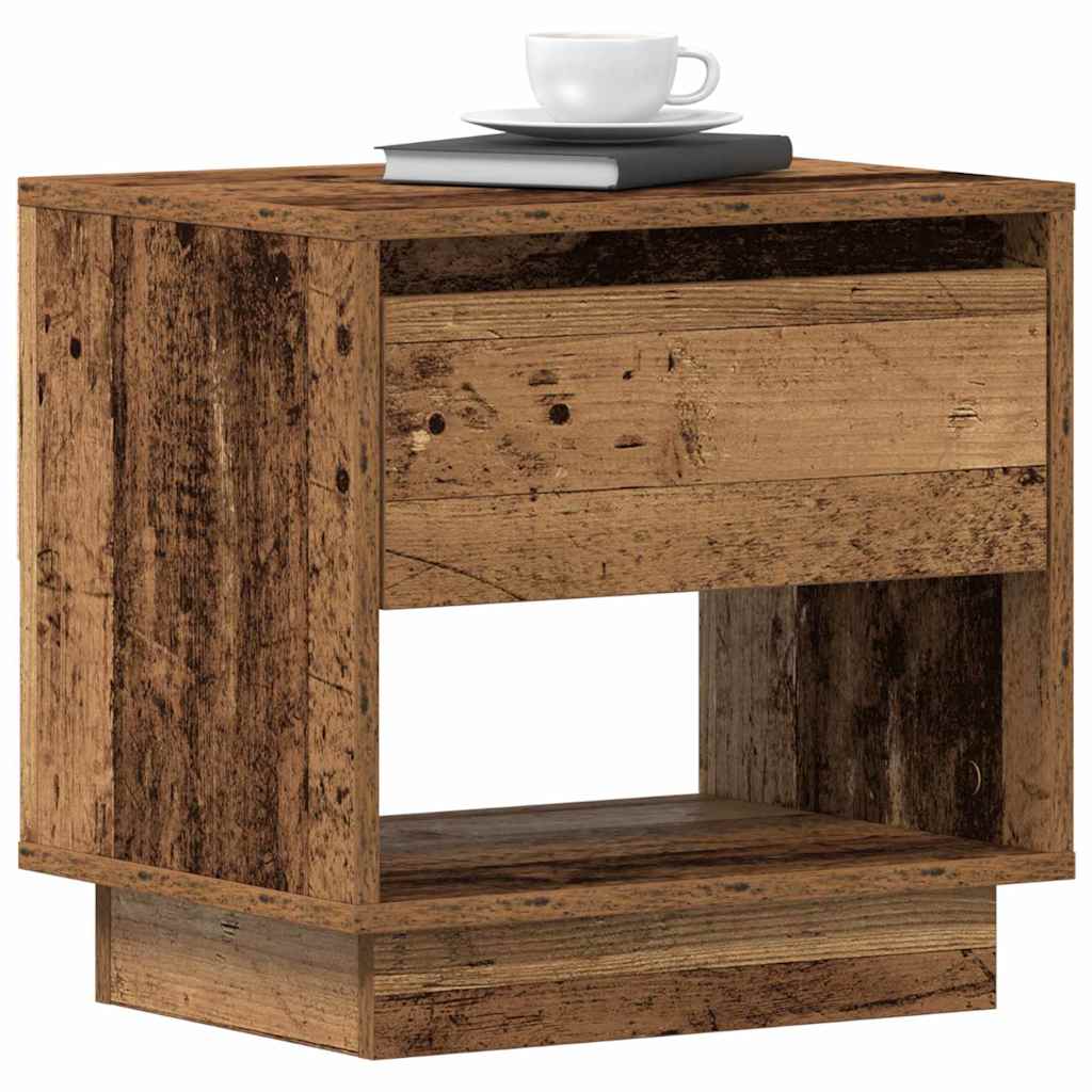 Natbord Gammelt træ 45 x 34 x 44 cm Konstrueret træ