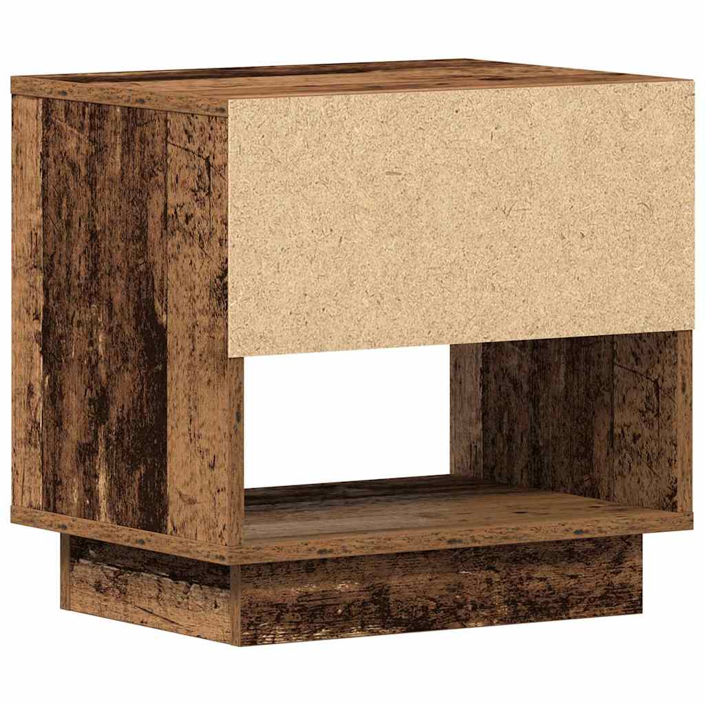 Natbord 2 stk. Gammelt træ 45 x 34 x 44 cm Konstrueret træ