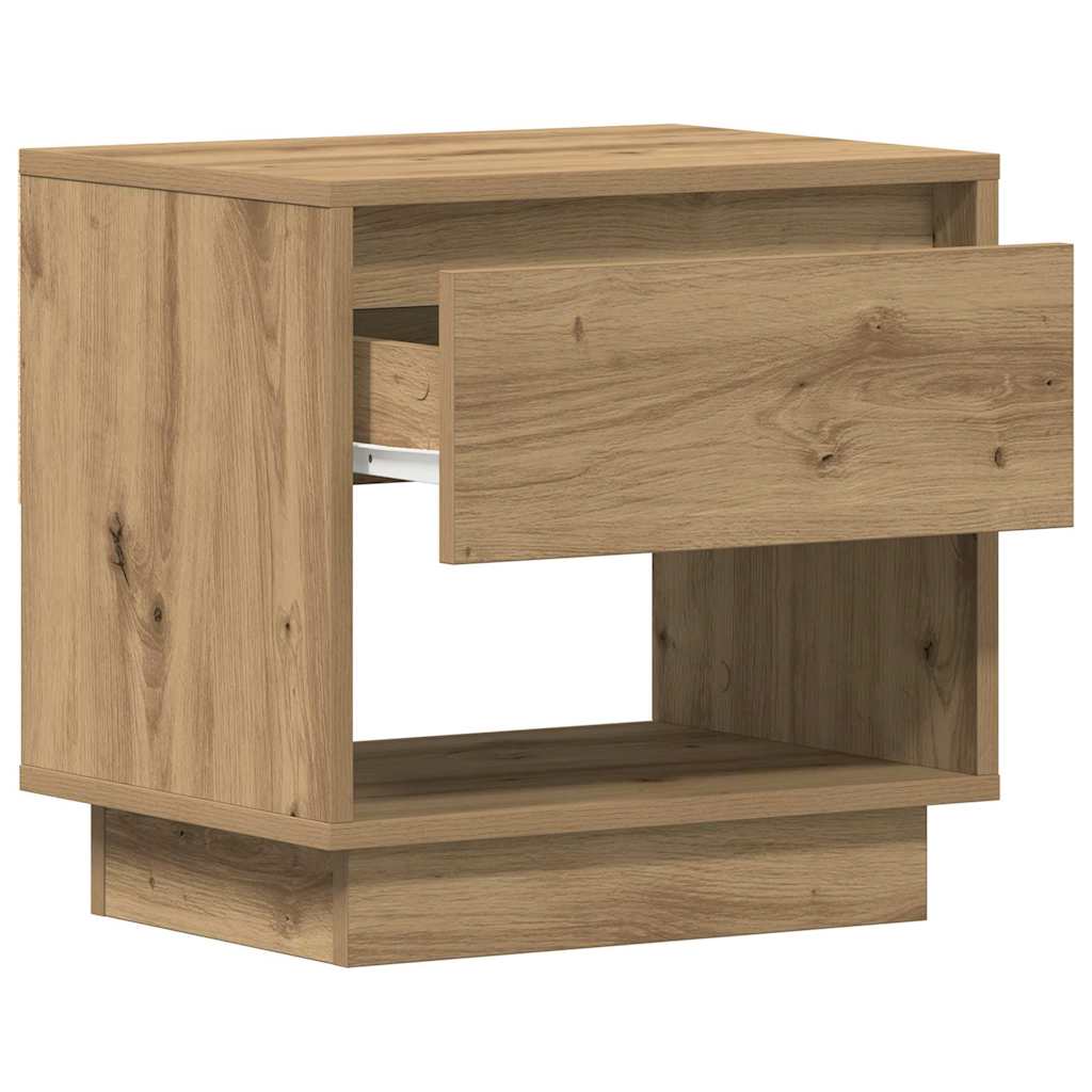 Natbord 2 stk. Artisan Egetræ 45 x 34 x 44 cm Konstrueret træ