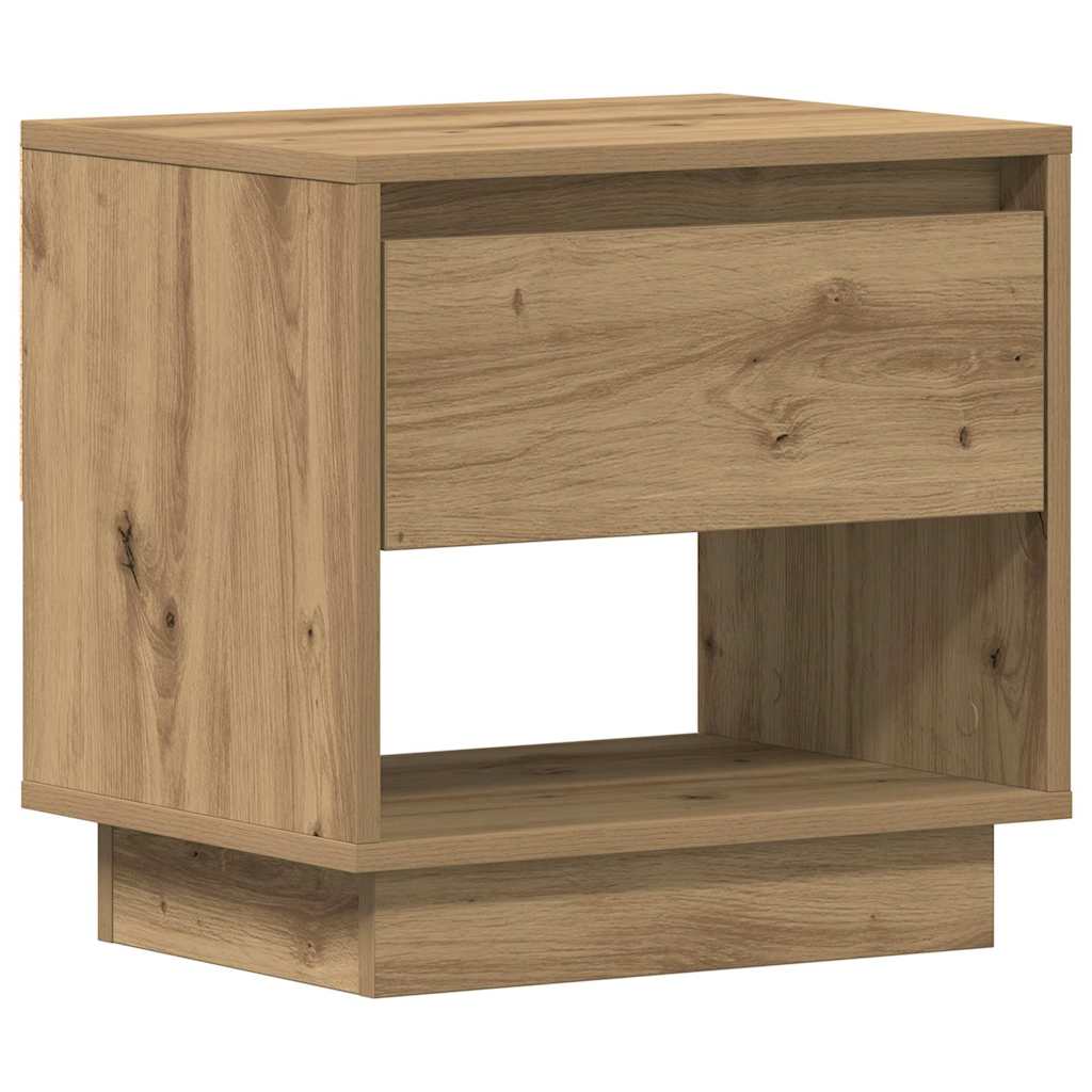 Natbord 2 stk. Artisan Egetræ 45 x 34 x 44 cm Konstrueret træ