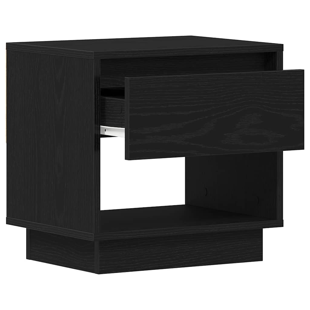 Natbord 2 stk. Sort eg 45 x 34 x 44 cm Konstrueret træ