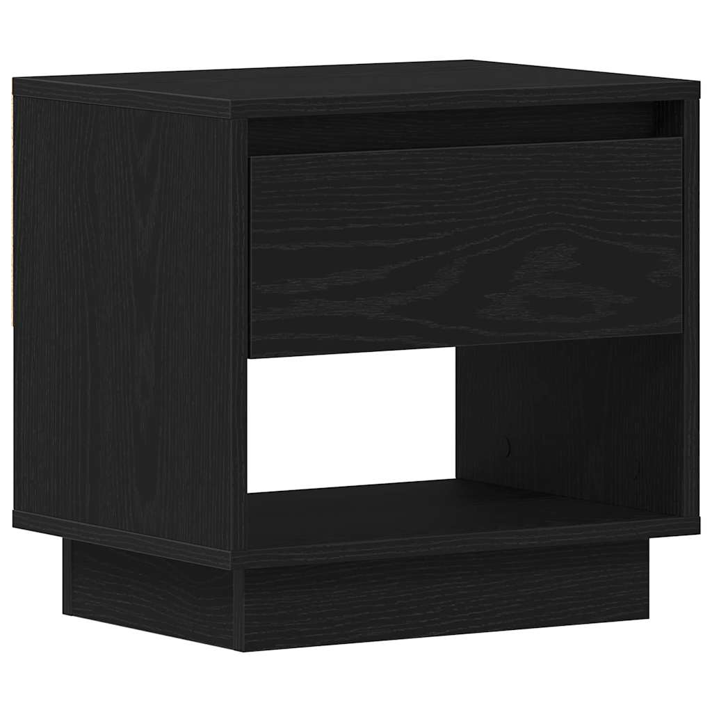 Natbord 2 stk. Sort eg 45 x 34 x 44 cm Konstrueret træ