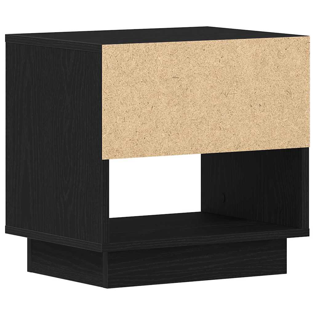 Natbord 2 stk. Sort eg 45 x 34 x 44 cm Konstrueret træ