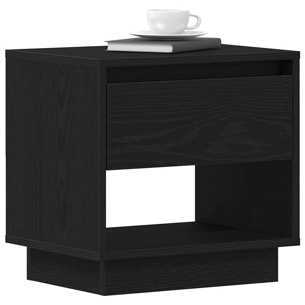 Natbord 2 stk. Sort eg 45 x 34 x 44 cm Konstrueret træ