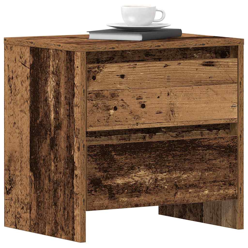 Natskab 2 stk. Gammelt træ 45 x 34 x 44,5 cm Konstrueret træ