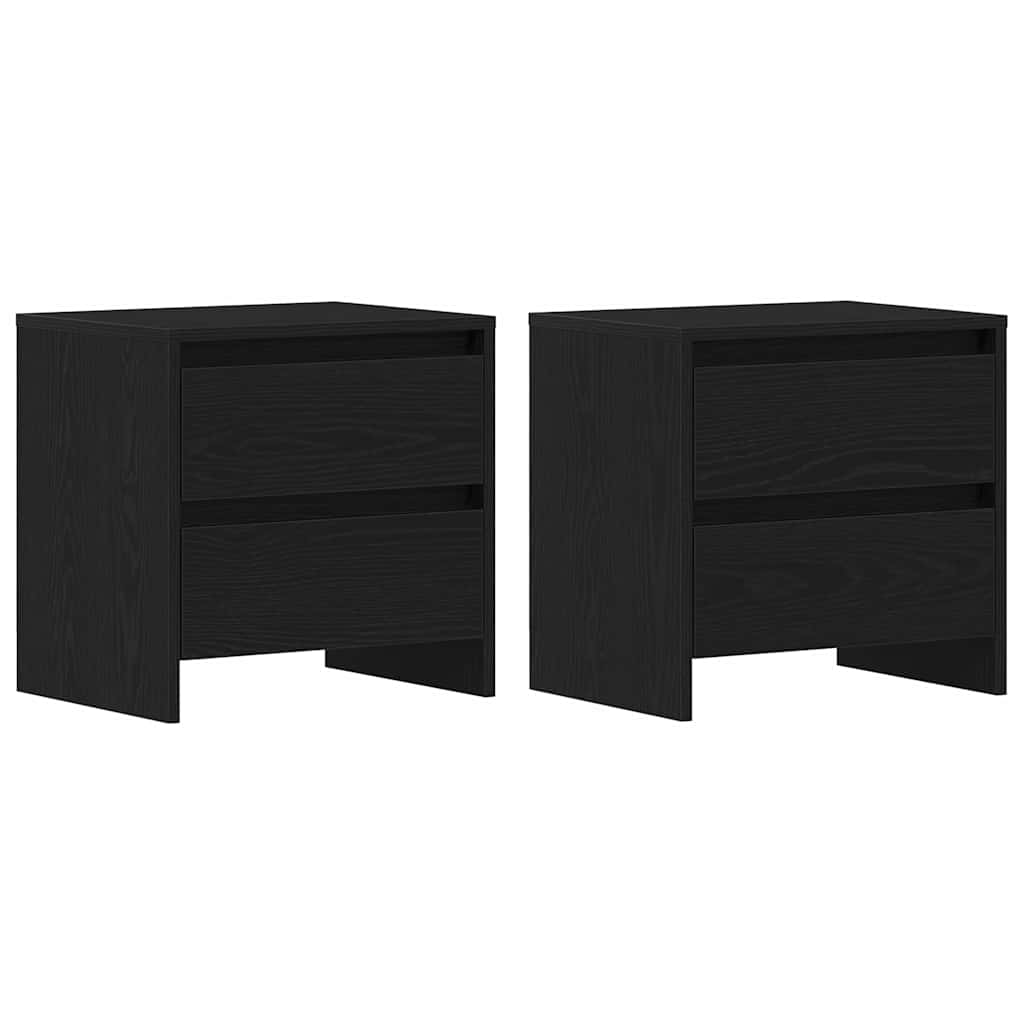 Natskab 2 stk. Sort eg 45 x 34 x 44,5 cm Konstrueret træ