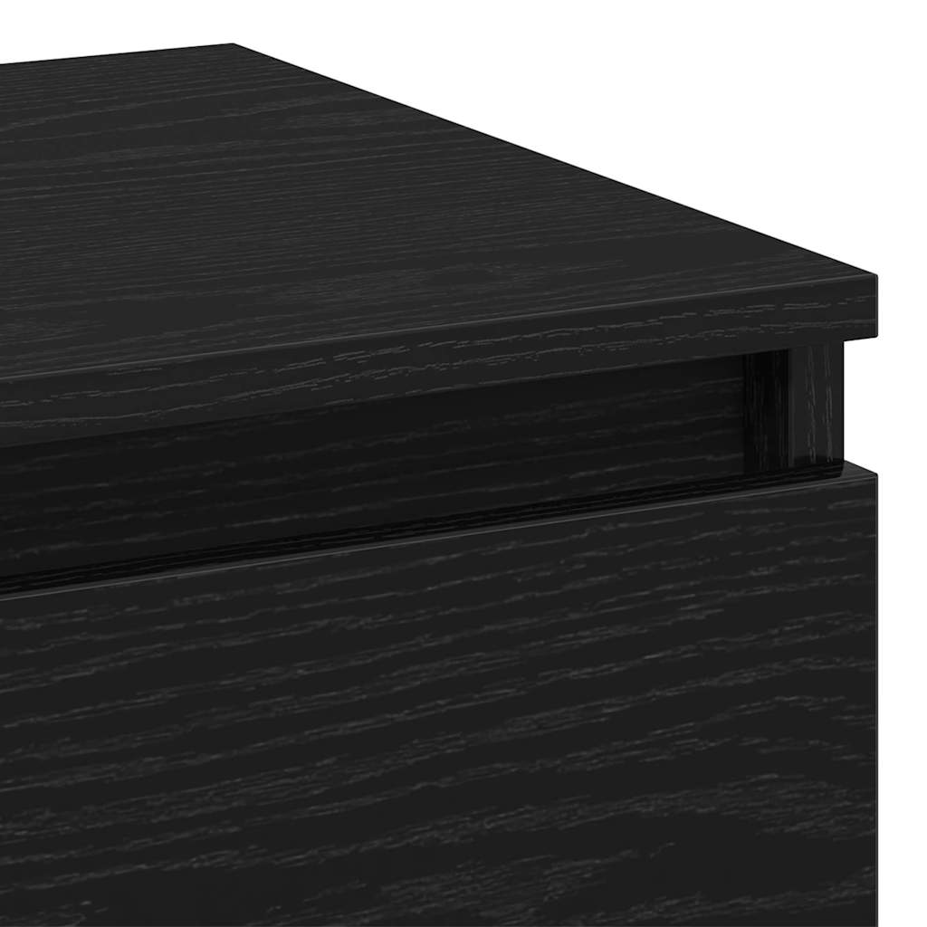 Natskab Sort eg 45 x 35 x 44 cm Konstrueret træ