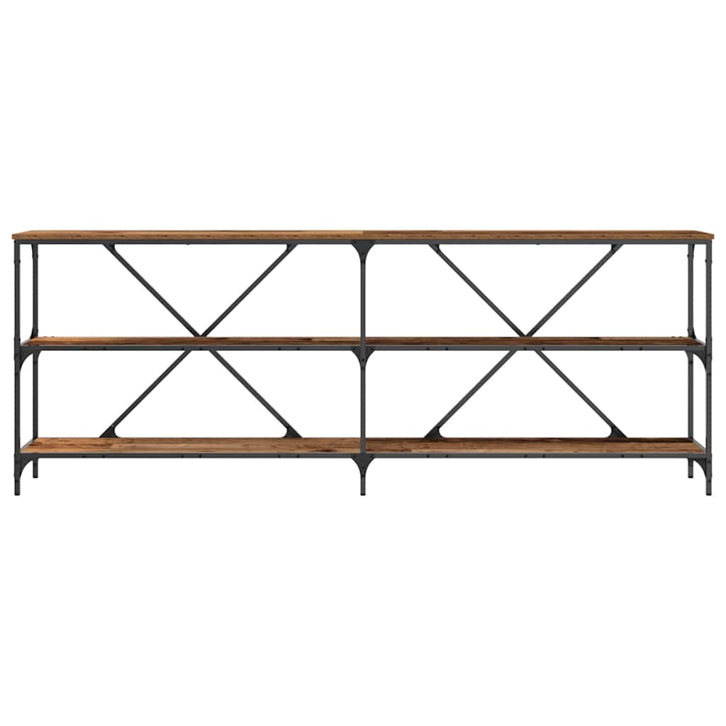 Konsolbord Gammelt træ 200 x 30 x 75 cm Konstrueret træ