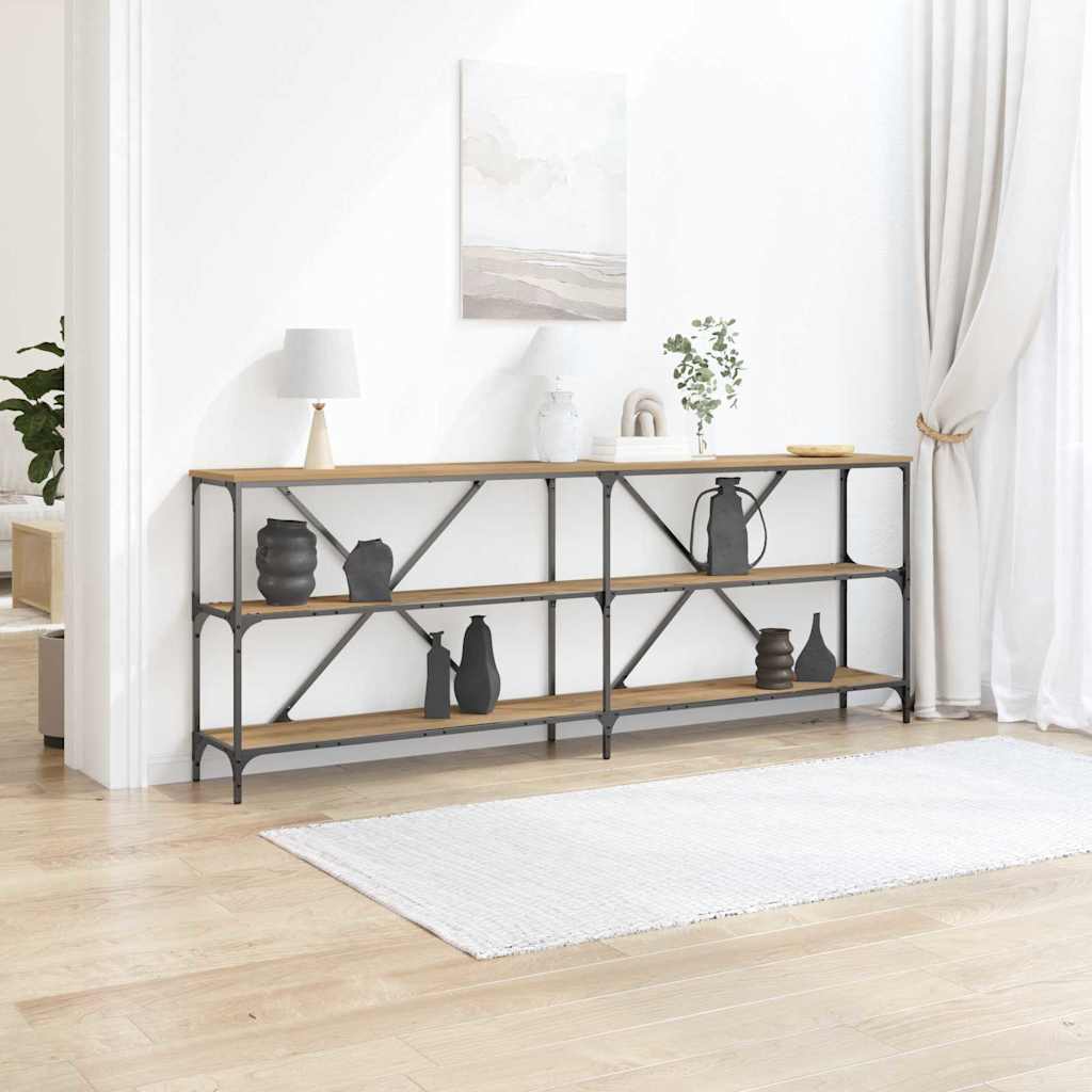 Konsolbord Artisan eg 200 x 30 x 75 cm Konstrueret træ