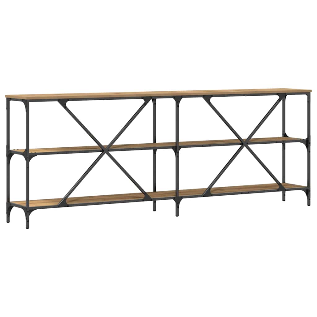 Konsolbord Artisan eg 200 x 30 x 75 cm Konstrueret træ