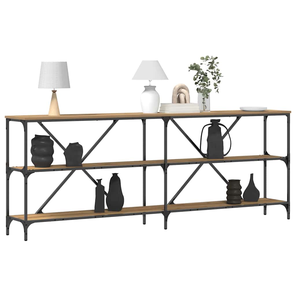 Konsolbord Artisan eg 200 x 30 x 75 cm Konstrueret træ