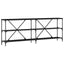 Konsolbord Sort eg 200 x 30 x 75 cm Konstrueret træ