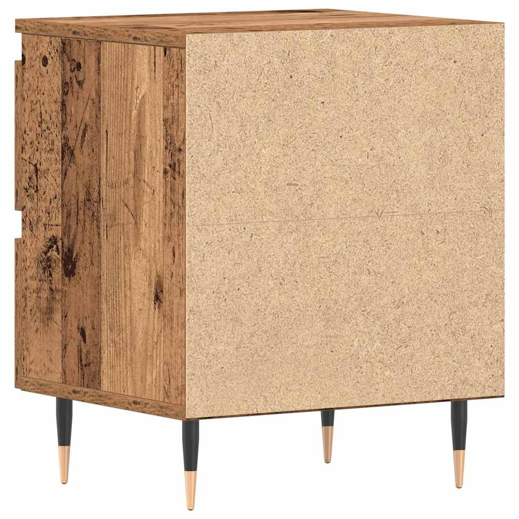 Natskab 2 stk. Gammelt træ 40 x 35 x 50 cm Konstrueret træ