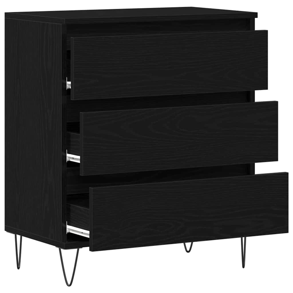 Sideboard Sort eg 60 x 35 x 70 cm Konstrueret træ
