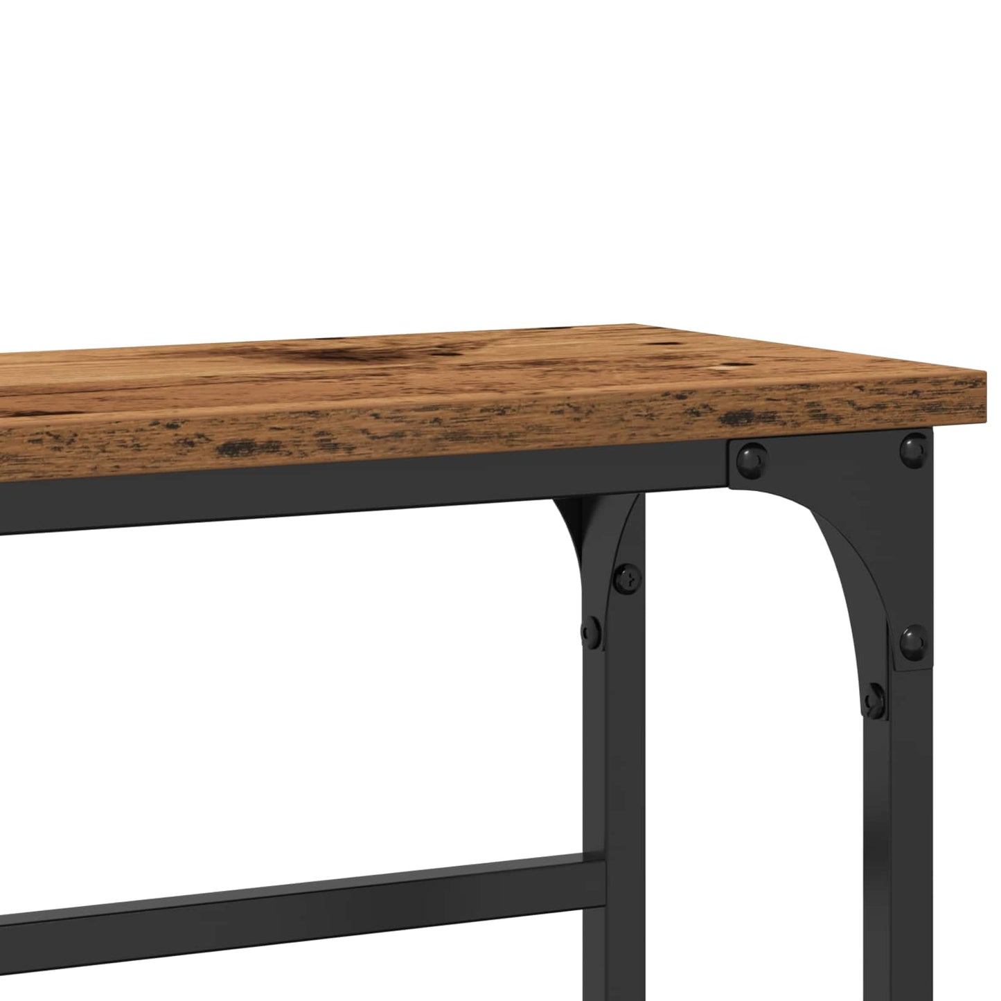 Konsolbord Gammelt træ 75 x 19,5 x 75 cm Konstrueret træ
