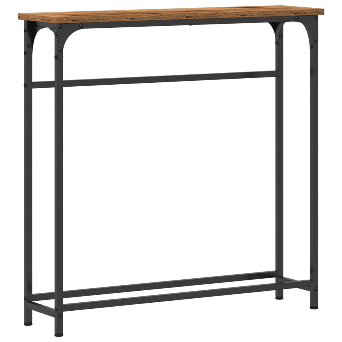 Konsolbord Gammelt træ 75 x 19,5 x 75 cm Konstrueret træ
