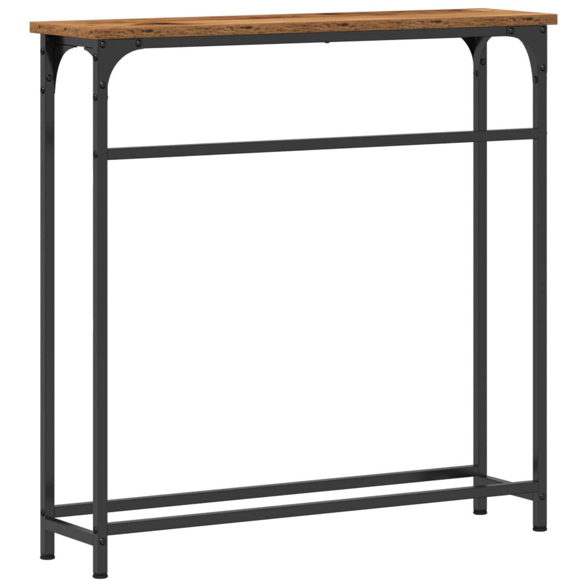 Konsolbord Gammelt træ 75 x 19,5 x 75 cm Konstrueret træ