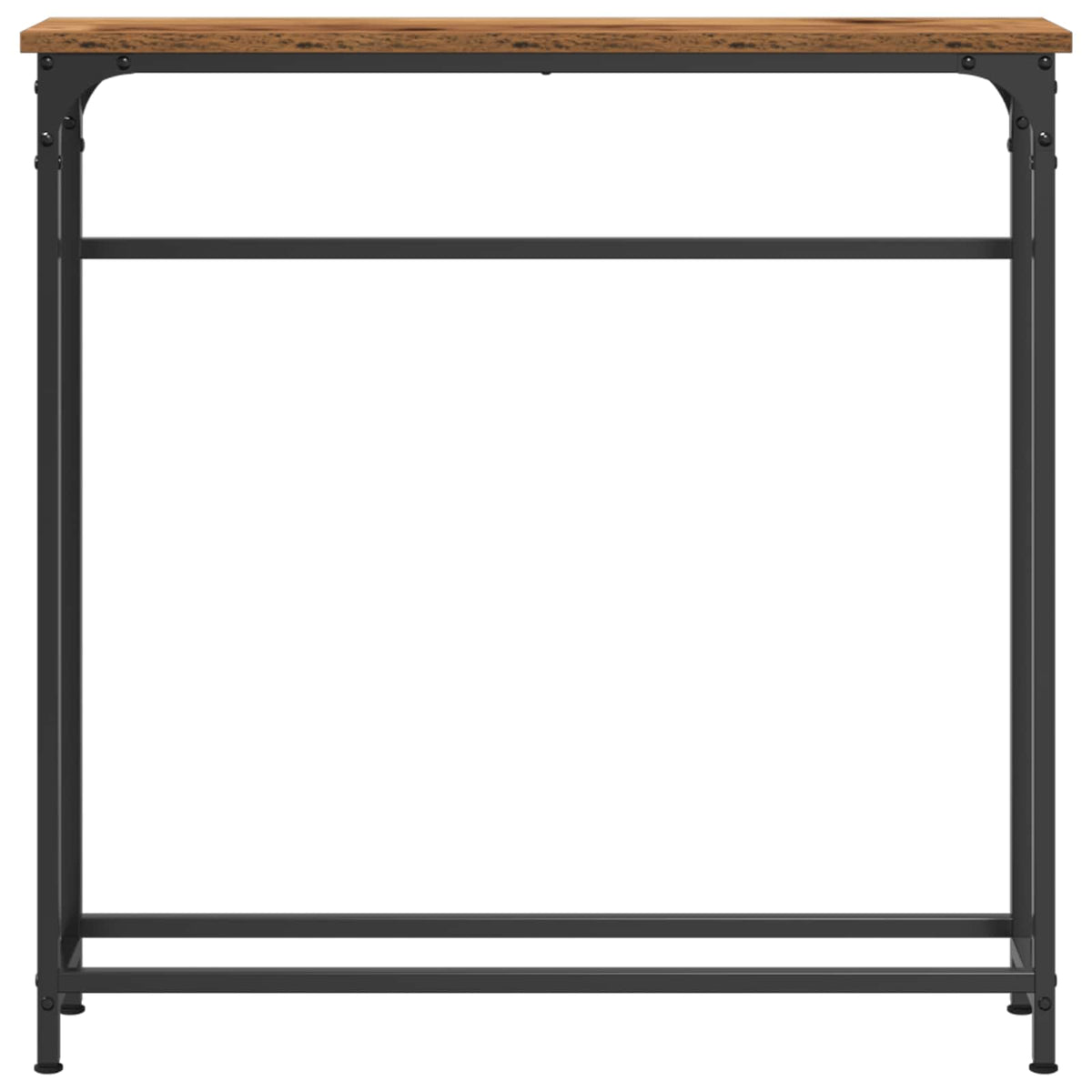 Konsolbord Gammelt træ 75 x 19,5 x 75 cm Konstrueret træ