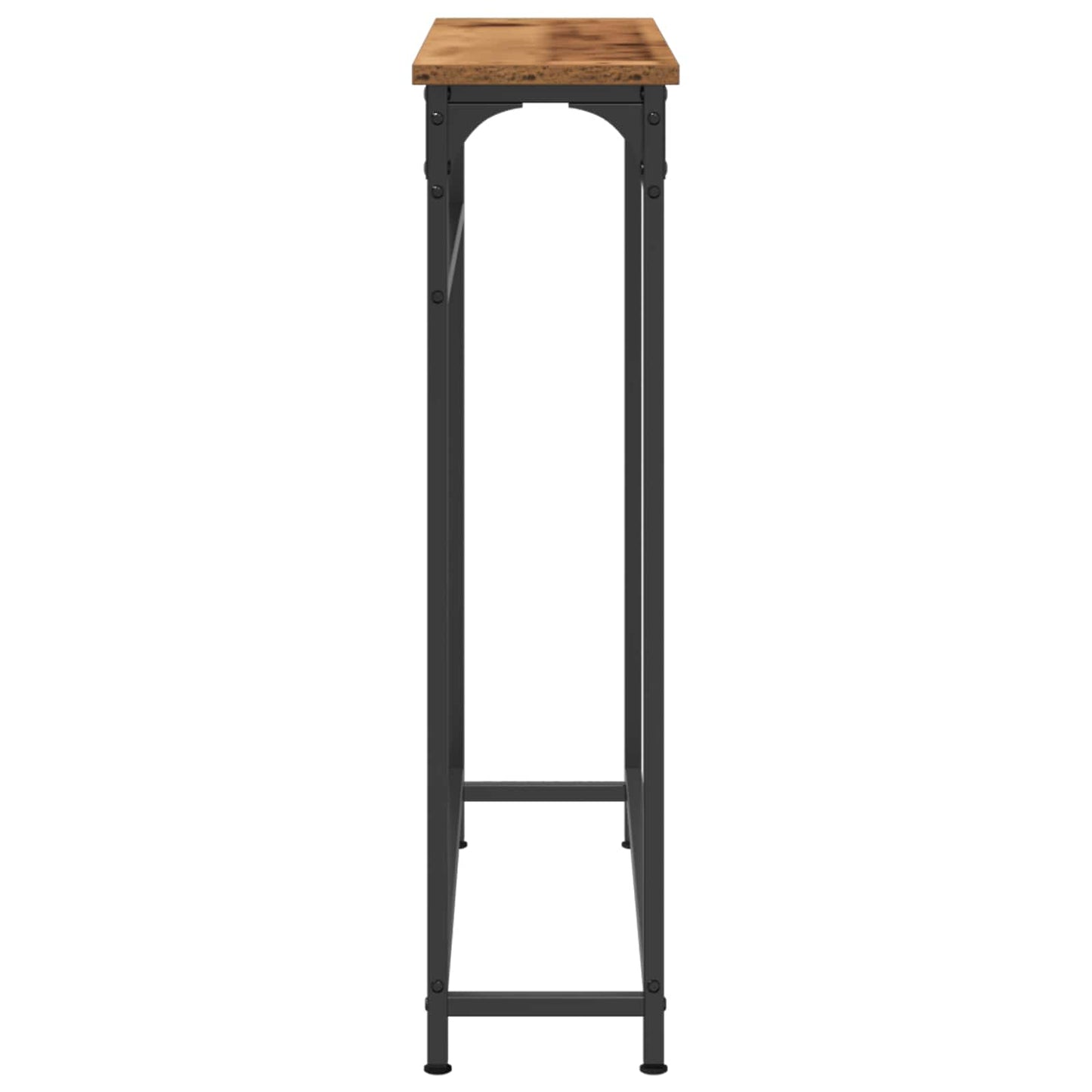 Konsolbord Gammelt træ 75 x 19,5 x 75 cm Konstrueret træ