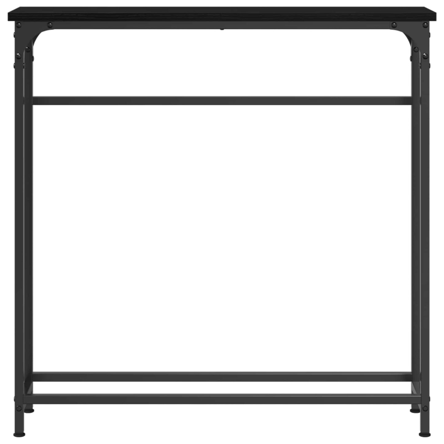 Konsolbord Sort eg 75 x 19,5 x 75 cm Konstrueret træ