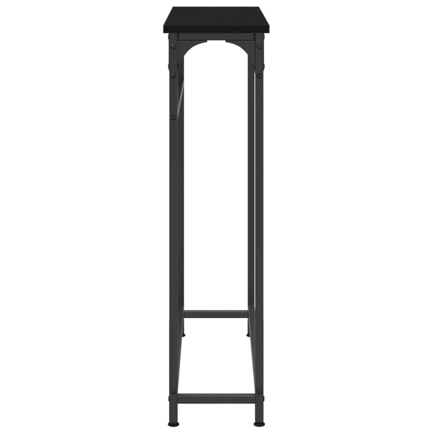 Konsolbord Sort eg 75 x 19,5 x 75 cm Konstrueret træ