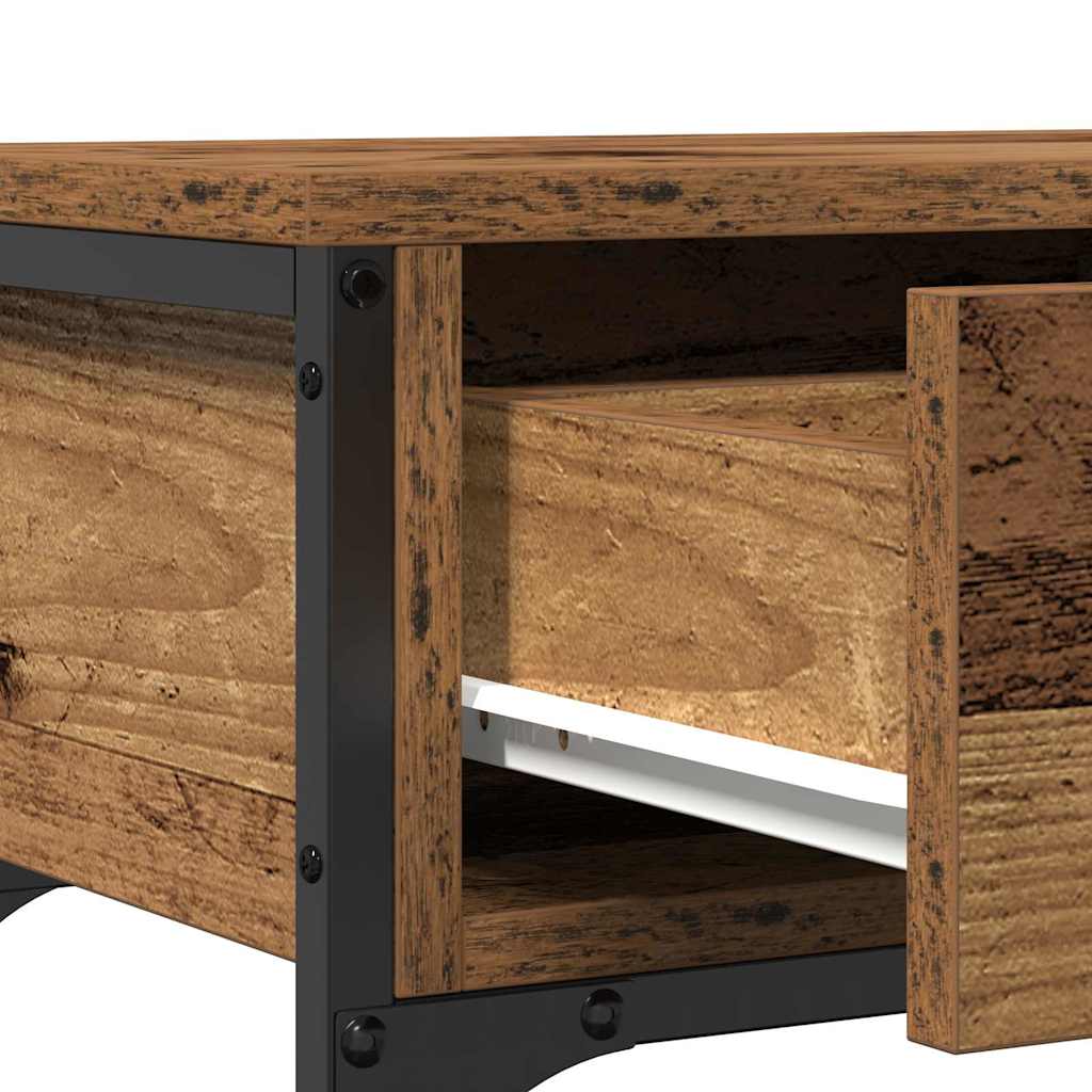 Konsolbord Gammelt træ 100 x 25 x 75 cm Konstrueret træ