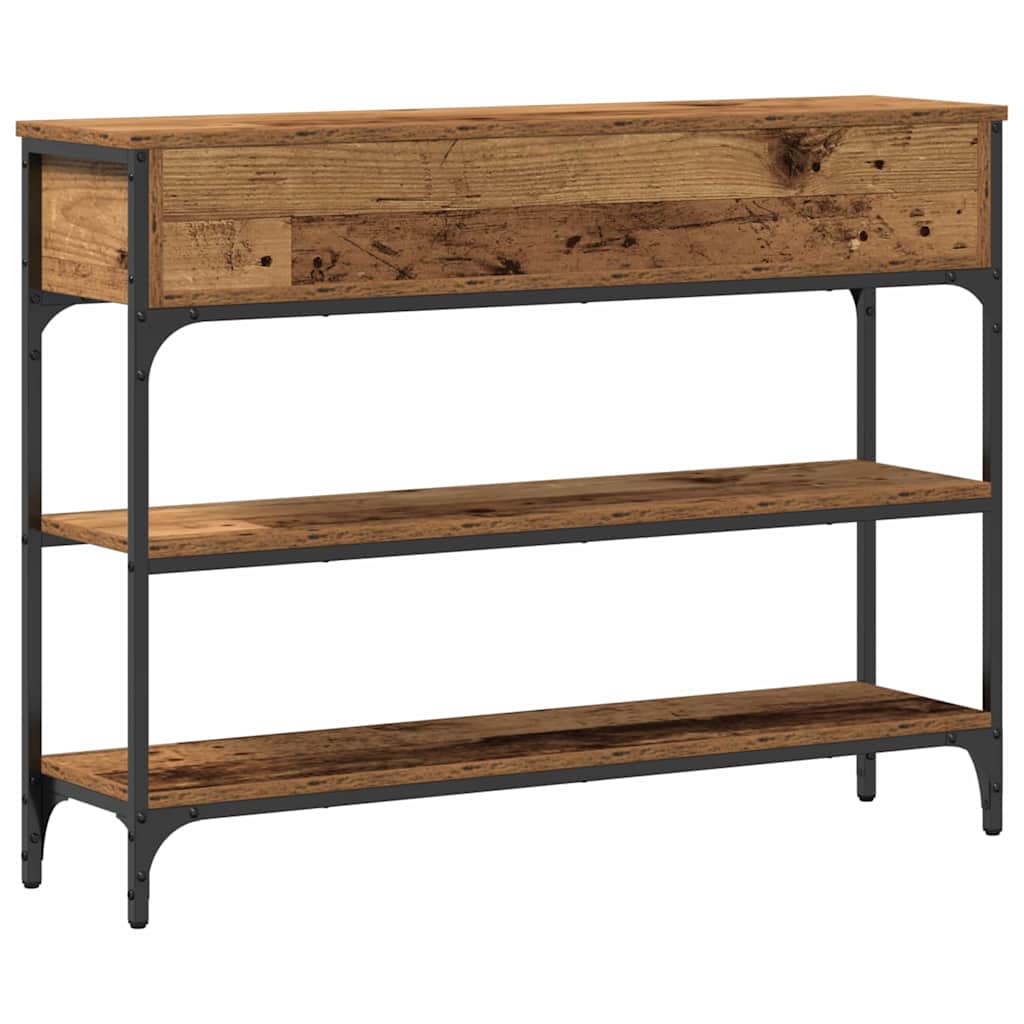 Konsolbord Gammelt træ 100 x 25 x 75 cm Konstrueret træ