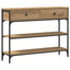 Konsolbord Artisan Egetræ 100 x 25 x 75 cm Konstrueret træ