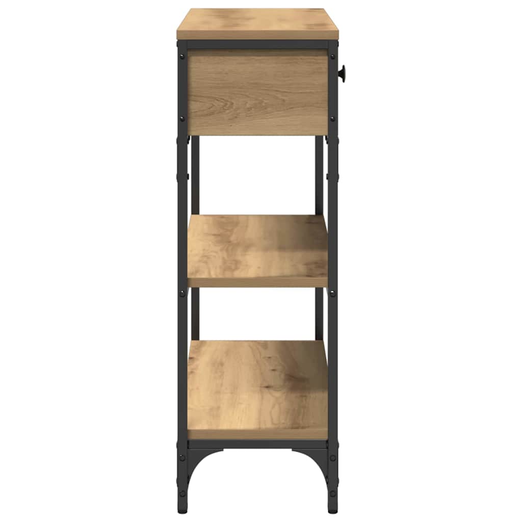 Konsolbord Artisan Egetræ 72,5 x 25 x 75 cm Konstrueret træ