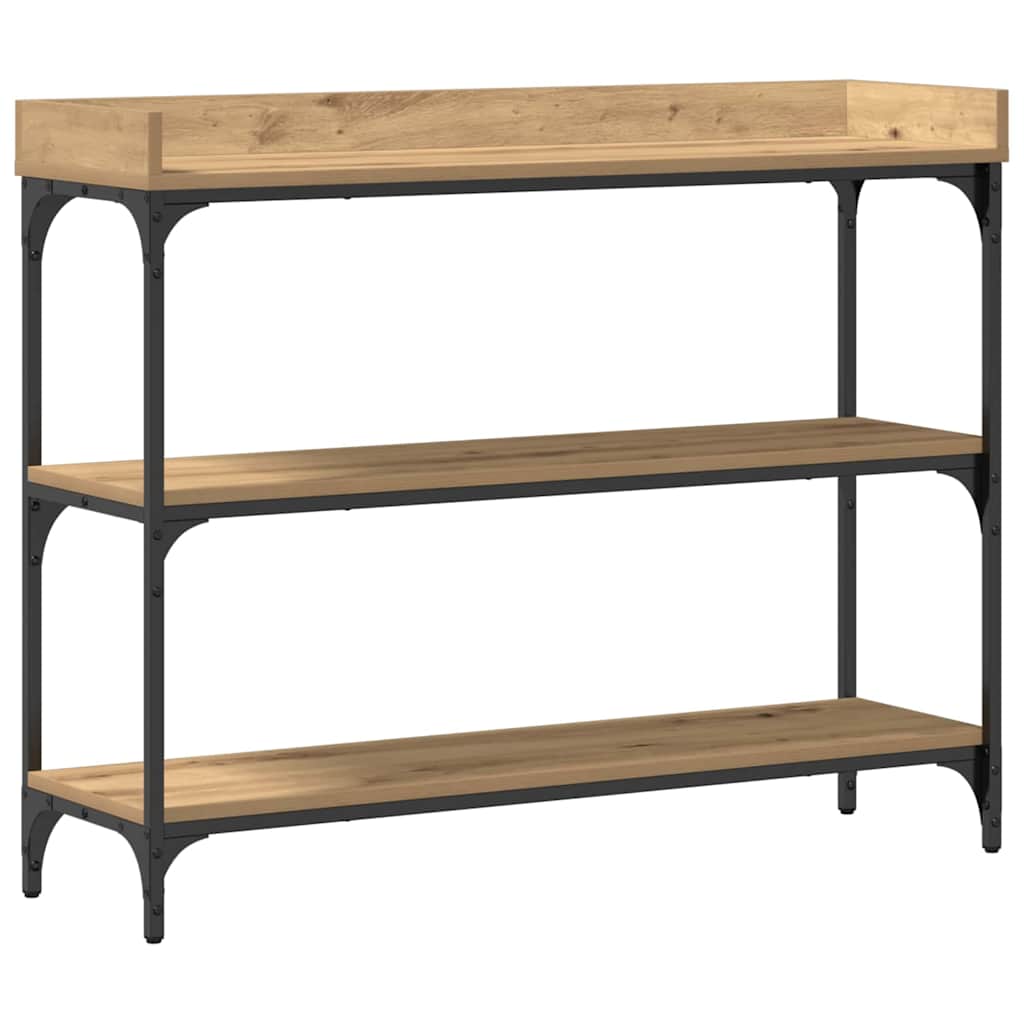 Konsolbord artisan eg 100 x 30 x 80 cm Laminat træ og metal