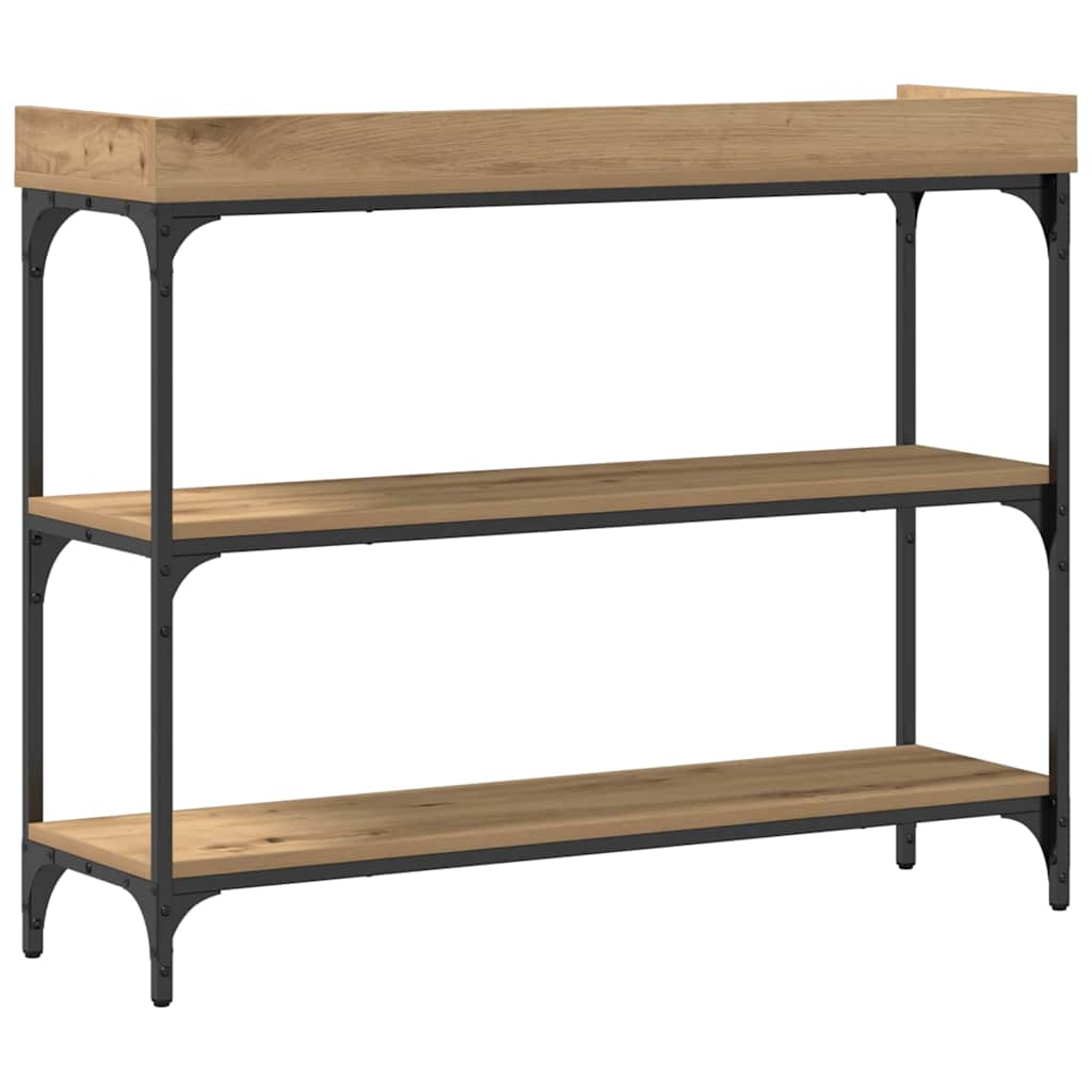 Konsolbord artisan eg 100 x 30 x 80 cm Laminat træ og metal
