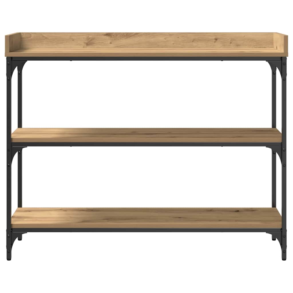 Konsolbord artisan eg 100 x 30 x 80 cm Laminat træ og metal