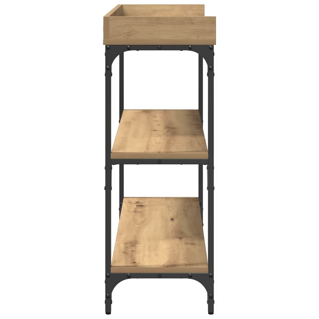 Konsolbord artisan eg 100 x 30 x 80 cm Laminat træ og metal