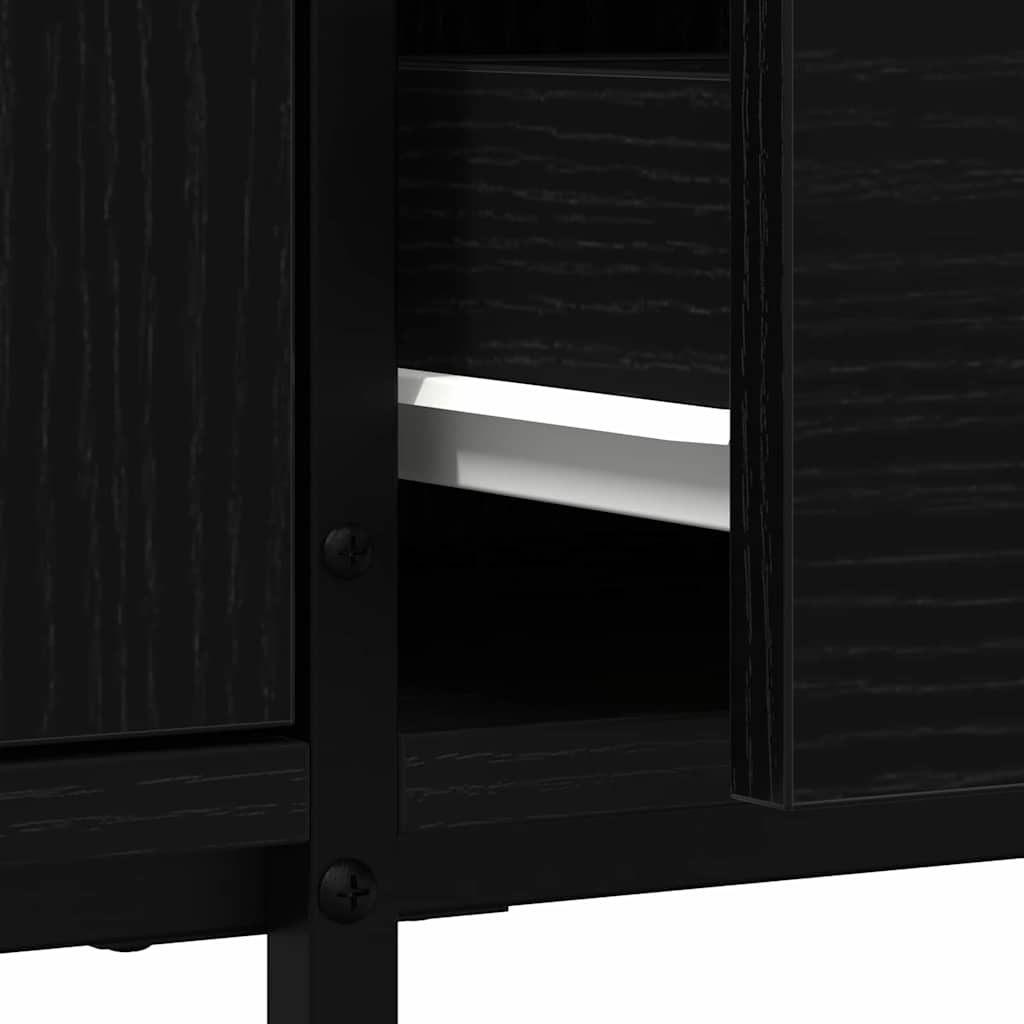 TV-skab 200 x 25 x 44 cm Sort eg Konstrueret træ