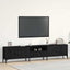 TV-skab 200 x 25 x 44 cm Sort eg Konstrueret træ