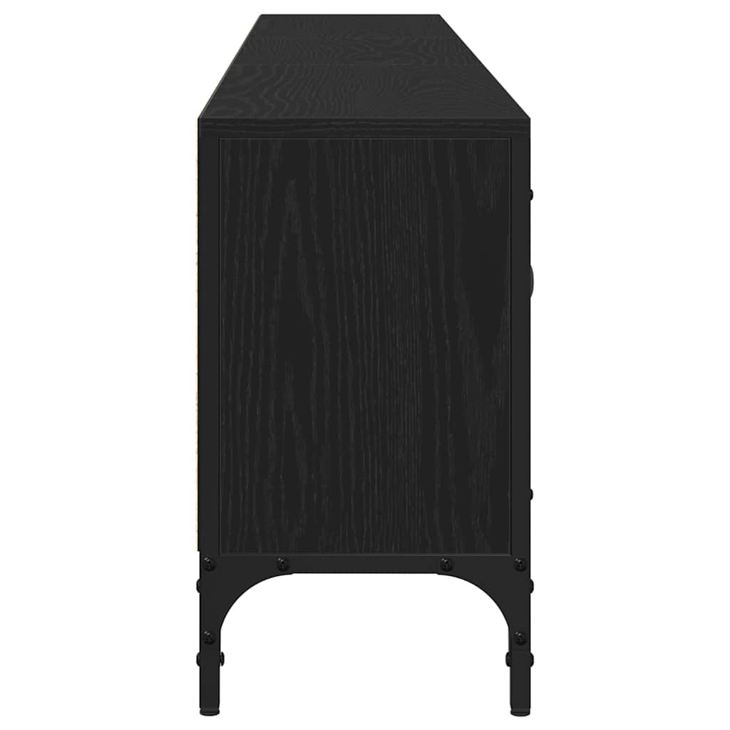 TV-skab 200 x 25 x 44 cm Sort eg Konstrueret træ
