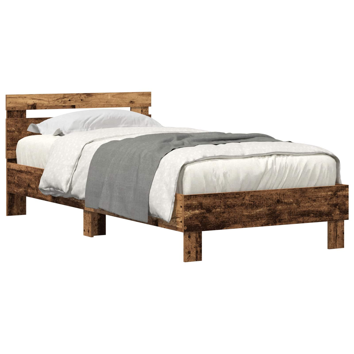 Sengestel Gammelt træ 75 x 190 cm Konstrueret træ