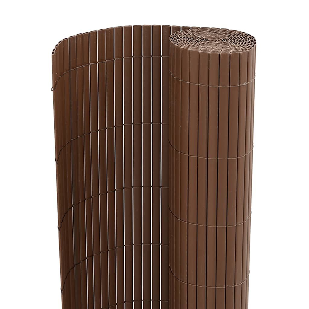 havehegn dobbeltsidet 1,8x3 m PVC brun