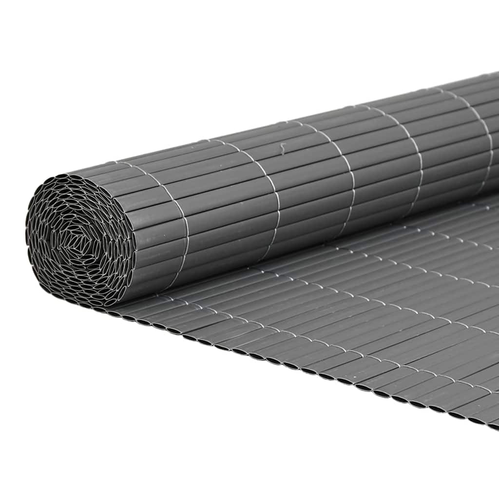 havehegn dobbeltsidet 1,8x3 m PVC grå