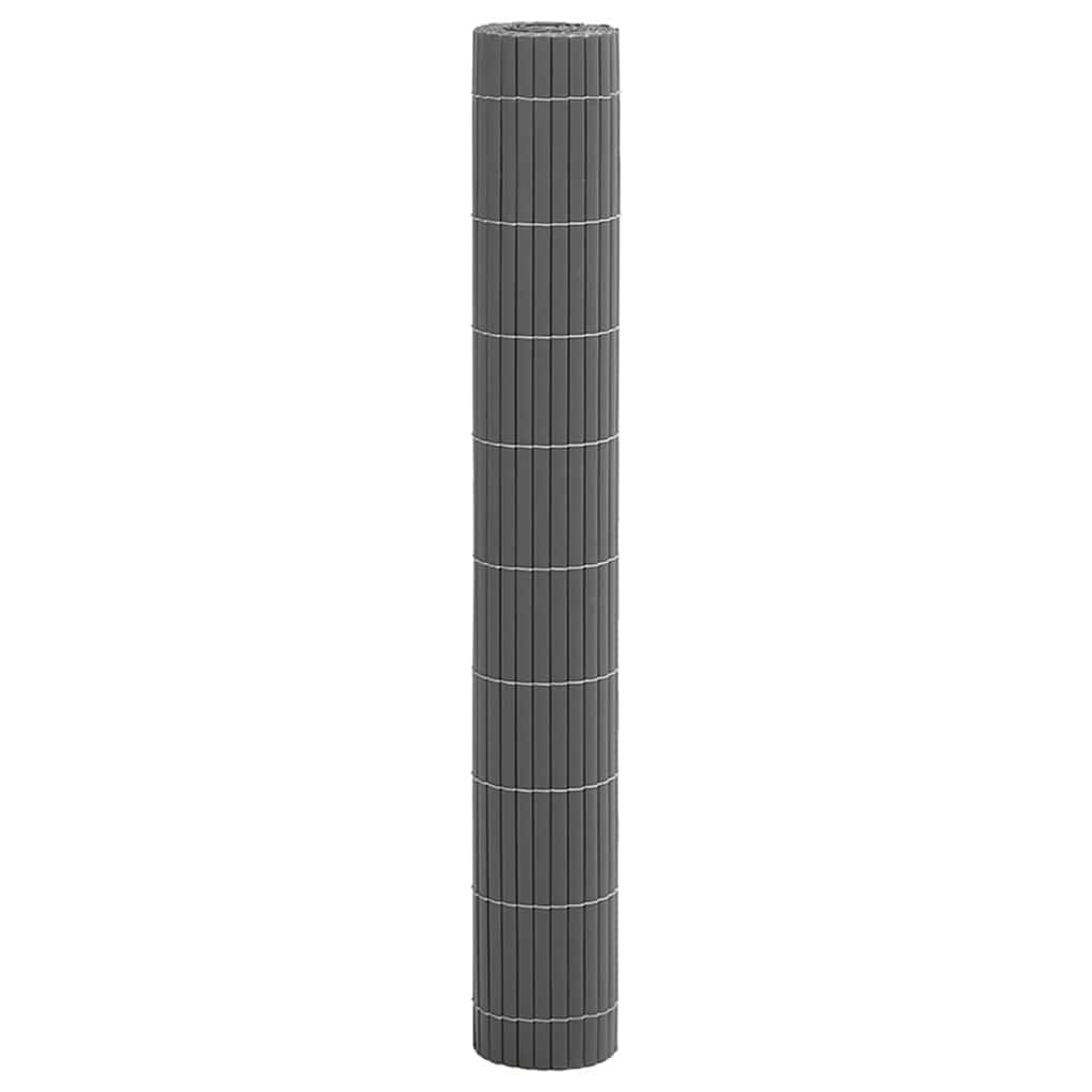 havehegn dobbeltsidet 1,8x3 m PVC grå