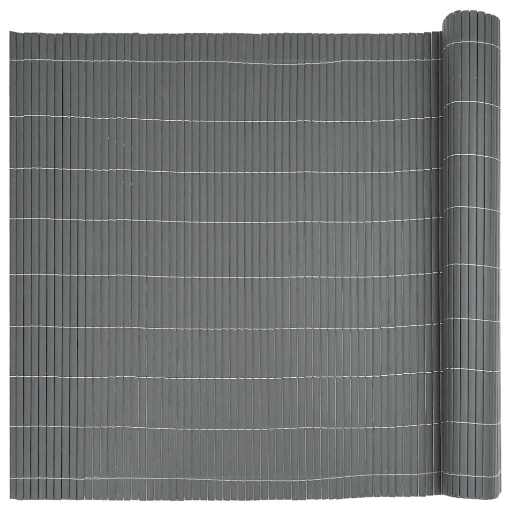 havehegn dobbeltsidet 1,8x3 m PVC grå