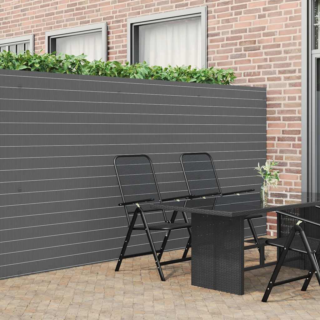 havehegn dobbeltsidet 1,8x3 m PVC grå