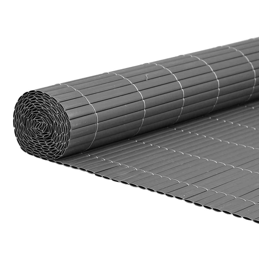 havehegn dobbeltsidet 1,8x5 m PVC grå