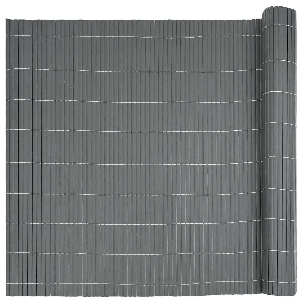 havehegn dobbeltsidet 1,8x5 m PVC grå