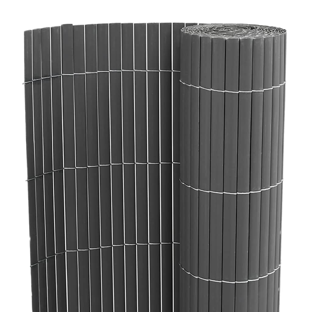 havehegn dobbeltsidet 1,8x5 m PVC grå