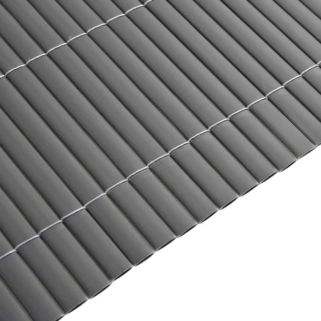 havehegn dobbeltsidet 1,8x5 m PVC grå