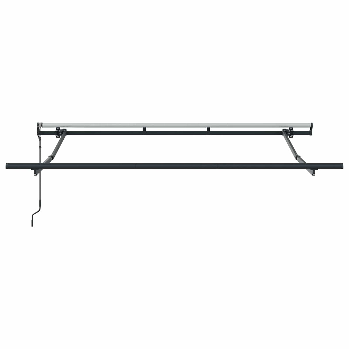 Udtrækkelig markise Antracit 250 x 200 cm Stof