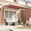 Markiseramme Orange og Sort 250 x 200 cm